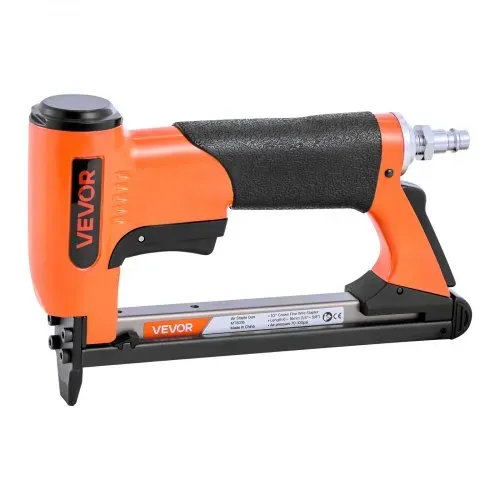 VEVOR Drucklufttacker, Druckluftnagler für Feindrahtklammern der Serie 71, 9,5 mm Krone, 6–16 mm Länge, max. 180 Stk. Druckluft Nagelpistole für Polsterarbeiten, Holzarbeiten, Heimwerkerprojekte – Bild 10