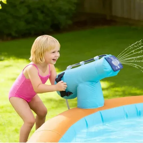 VEVOR Aufblasbare Wasserhüpfburg Outdoor (455 x 390 x 238 cm), Hüpfburg mit Wasserrutsche & Hüpfburgelementen & Hoher Rutsche & Planschbecken & Spielmarktstand, für 3–4 Kinder (3 bis 8 Jahre Alt) – Bild 7