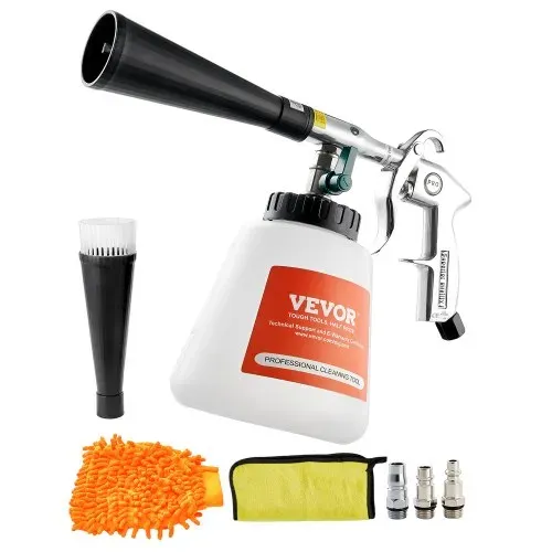 VEVOR Druckluft Reinigungspistole, 6–9,2 Bar Hochdruck-Luftblaspistole mit 2 Düsen & 1-L-Flüssigkeitsflasche, Waschpistole, Autoreinigungspistole, geeignet für 1/4 NPT-Luftkompressor VEVOR Druckluft Reinigungspistole, 6–9,2 Bar Hochdruck-Luftblaspistole mit 2 Düsen & 1-L-Flüssigkeitsflasche, Waschpistole, Autoreinigungspistole, geeignet für 1/4 NPT-Luftkompressor
