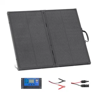 VEVOR Faltbares Solarpanel 100 W, 16BB N-Typ Tragbares Monokristallines Solarmodul mit Rahmen, 24% Wirkungsgrad, IP67, Ladegerät mit 30A PWM-Controller & MC4-Ausgang für Camping, Wandern VEVOR Faltbares Solarpanel 100 W, 16BB N-Typ Tragbares Monokristallines Solarmodul mit Rahmen, 24% Wirkungsgrad, IP67, Ladegerät mit 30A PWM-Controller & MC4-Ausgang für Camping, Wandern