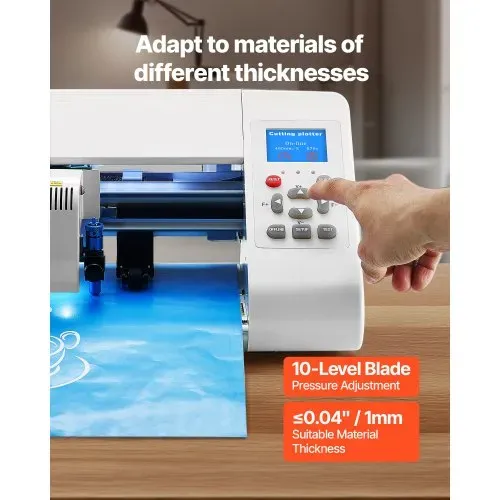 VEVOR Vinylschneider (33 cm Schnittgröße) mit automatischer Kantenerkennung & Designsoftware & Materialien, kompatibel mit SVG/EPS/PLT, für individuelle Bastelarbeiten Karten Aufkleber – Bild 5