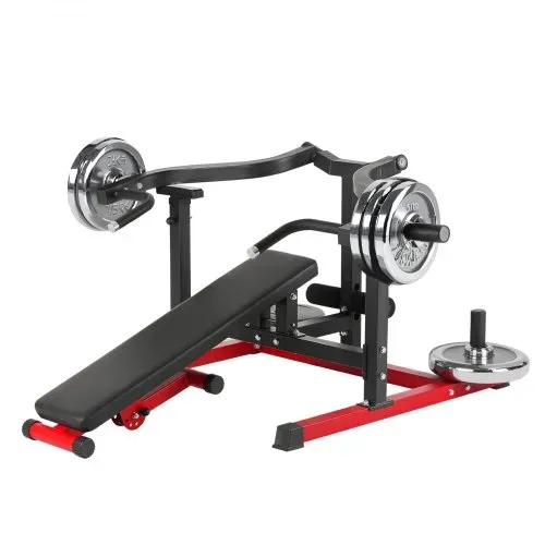 VEVOR Brustpresse, 204 kg belastbares Bankdrückset, verstellbare flache Schrägbank mit unabhängigen konvergierenden Armen, obere Brust-Ausrüstung, Heim-Fitnessgerät für Brust Bauchmuskeltraining – Bild 8