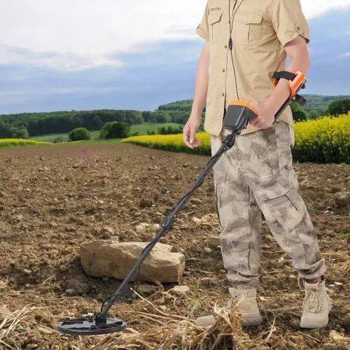 VEVOR Metalldetektor Kit für Erwachsene Multifunktionaler Profi-Detektor mit 7 Modi Metallsuchgerät wasserdichte 25,4cm Spule für Größere Tiefe, mit Schaufel und Tragetasche – Bild 7