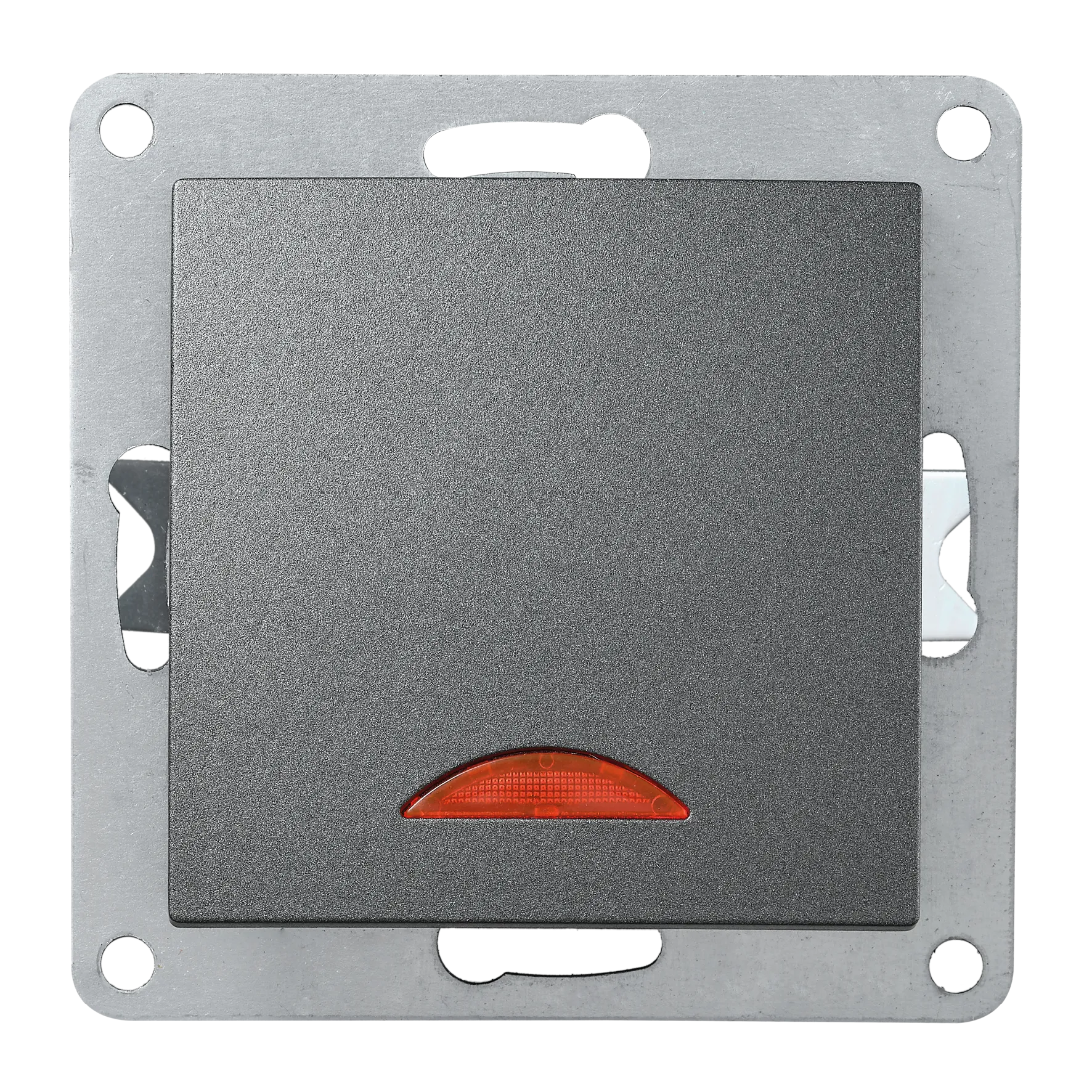 Schalter McPower “Flair“, 250V~/10A, UP, anthrazit mit Orientierungsleuchte Schalter McPower “Flair“, 250V~/10A, UP, anthrazit mit Orientierungsleuchte
