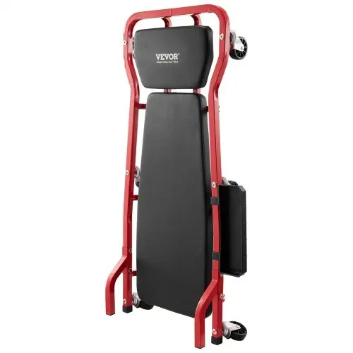 VEVOR Rollbrett für Mechaniker, 1118 mm, 136,1 kg Tragkraft, Rollbrett für Kraftfahrzeuge mit 6 Lenkrollen, verstellbarer, gepolsterter Kopfstütze, Werkzeugablage, robuster Stahlrahmen für Garagen, Reparaturwerkstätten und Heimwerker – Bild 8