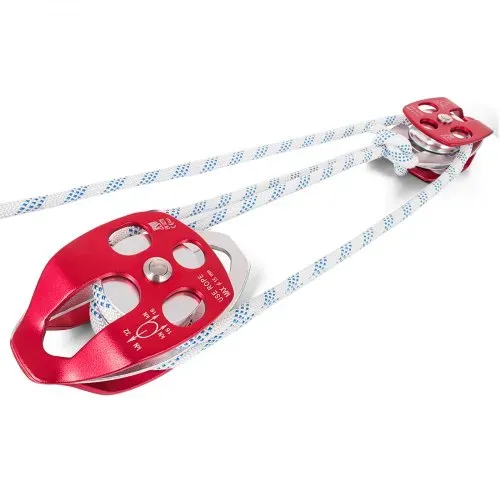 VEVOR Twin Sheave Block and Tackle 3492,66kg Pulley 457,2cm 1,27cm Double Braid Rope – Bild 10
