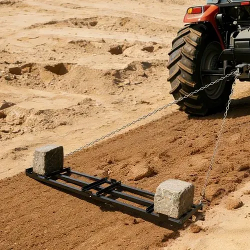 VEVOR Schleppegge 243,5x50 cm, Wiesenegge, Wiesenschleppe mit 183 cm Kette, Hochleistungs-Nivellierrechen, Verzinkter Stahl-Feldegge für Kiesauffahrten, Passend für ATVs, UTVs & Traktoren – Bild 7