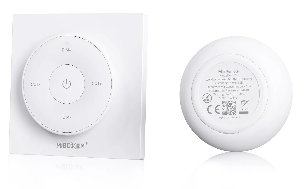 MiBoxer K2 LED Fernbedienung Mini Remote 2,4GHz (w) dual white (CCT) – Bild 2