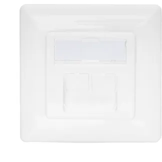 CAT.6A Datenanschlussdose, Unterputz, geschirmt, 2x RJ-45 LSA CAT.6A Datenanschlussdose, Unterputz, geschirmt, 2x RJ-45 LSA