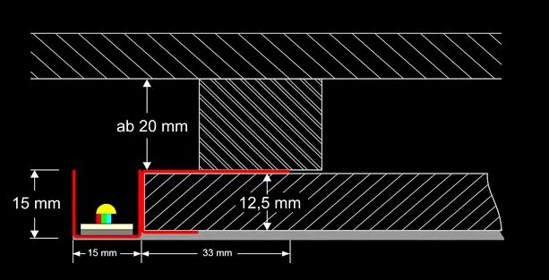 Synergy 21 LED Profil 200cm, Zinkblech TYP-A – Bild 4
