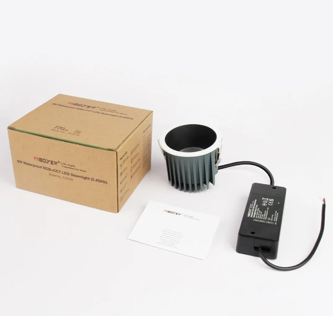 MiBoxer FUT079 LED Downlight 9W RGB-WW (RGB-CCT) fixed mit 2,4 GHz IP54 – Bild 3