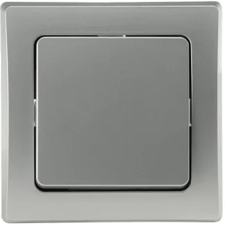 DELPHI Kreuzschalter 250V~/ 10A, inkl. Rahmen, UP, silber DELPHI Kreuzschalter 250V~/ 10A, inkl. Rahmen, UP, silber