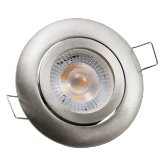 LED-Einbauleuchte McShine “Eco-50“ 5W, 400lm, 3000K, Edelstahl gebürstet LED-Einbauleuchte McShine “Eco-50“ 5W, 400lm, 3000K, Edelstahl gebürstet
