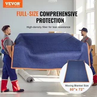 VEVOR 12x Umzugsdecken 2032x1829mm Möbeldecken Vliesstoff + recycelte Baumwolle Lagerdecken Umzug Packdecken Transport-Decken Möbelpackdecken Verpackungsdecken zum Schutz für Möbel VEVOR 12x Umzugsdecken 2032x1829mm Möbeldecken Vliesstoff + recycelte Baumwolle Lagerdecken Umzug Packdecken Transport-Decken Möbelpackdecken Verpackungsdecken zum Schutz für Möbel