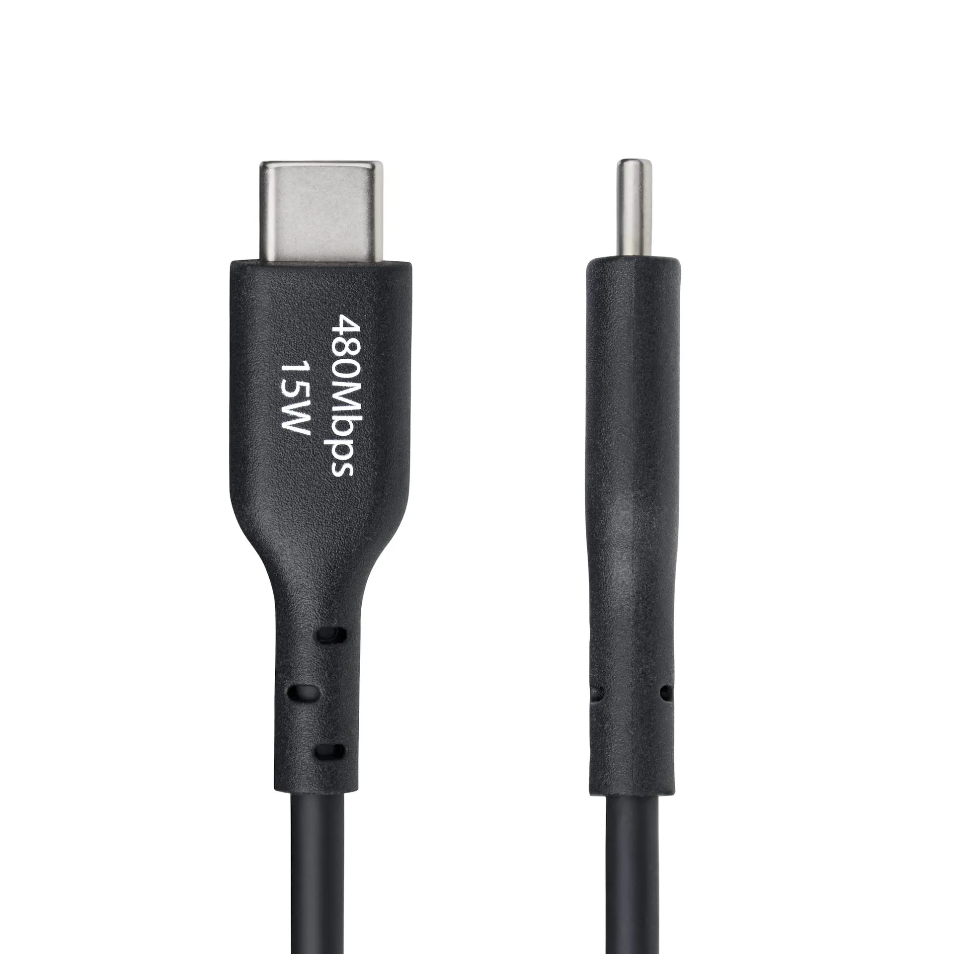 StarTech.com 1m USB-A auf USB-C Ladekabel, USB-A auf Typ-C Schnellladekabel, 3A, USB 2.0 Datenübertragung, Schwarz, Stecker auf Stecker – Bild 3
