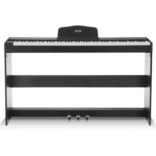 VEVOR Digitalpiano, 88 Tasten, Elektrisches Klaviere, Doppeltastatur und Lautsprecher, einfache Gehäusehalterung mit Kopfhörer, 200 Töne und Rhythmen, unterstützt Bluetooth/USB/MIDI, für Anfänger – Bild 10