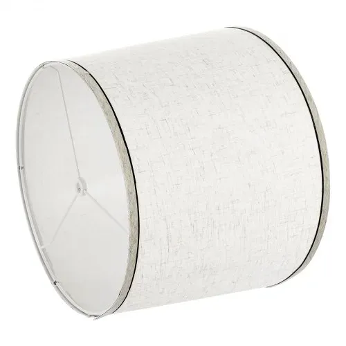 VEVOR Lampenschirm Trommel 290 x 320 x 245 mm (oben x unter x hoch), 2 Ersatzschirme aus Leinen + PVC Lampenschirm mit Harfe für Tischlampen Pendelleuchten (helles Leinen mit schwarzem Rand) – Bild 10