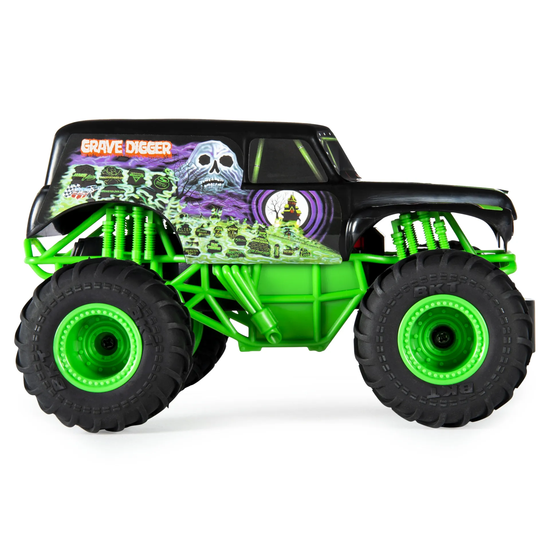 Monster Jam Grave Digger RC Truck, Maßstab 1:24, ferngesteuert – Bild 4