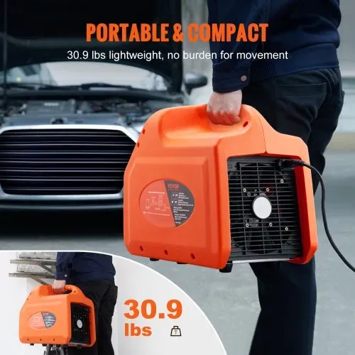 VEVOR Zwei-Zylinder Kältemittelabsauggerät Kältemittel Absaugstation 1 Ps Kältemittel Absauggerät Kältemittelrückgewinnungsmaschine 220-240 V 3,49 kg/min – Bild 3