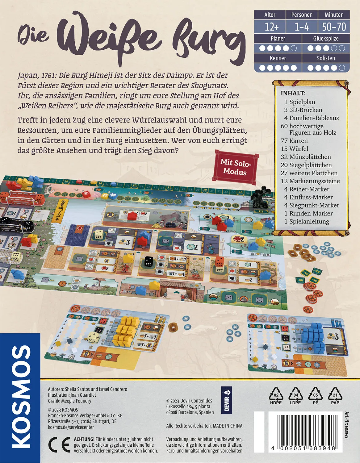 Kosmos Die weisse Burg Brettspiel Strategie – Bild 2