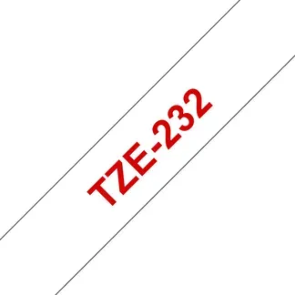 Brother TZE-232 Etiketten erstellendes Band Rot aud Weiss Brother TZE-232 Etiketten erstellendes Band Rot aud Weiss