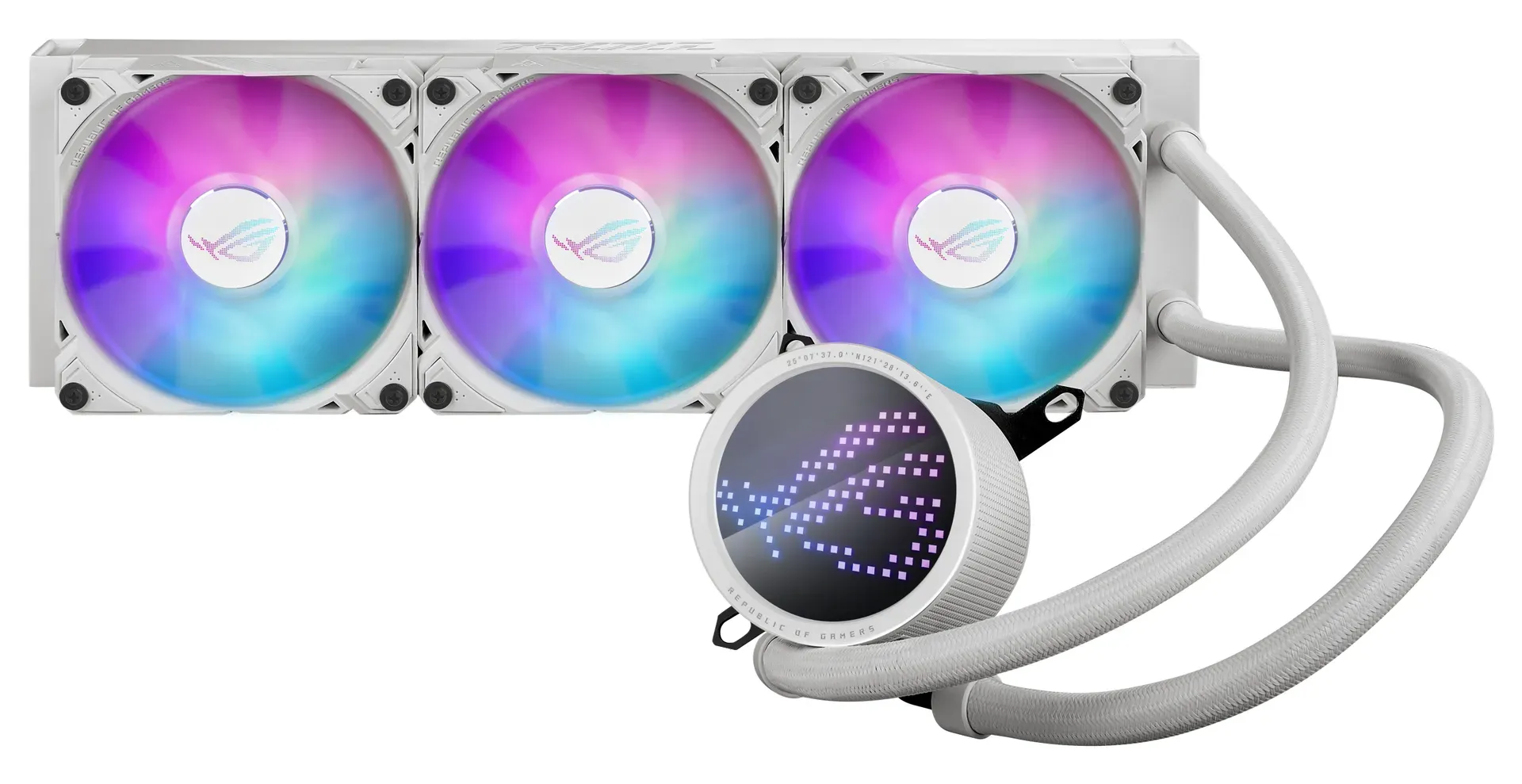 ASUS ROG Ryuo III 360 ARGB White Edition Prozessor Flüssigkeitskühlung 12 cm Weiß ASUS ROG Ryuo III 360 ARGB White Edition Prozessor Flüssigkeitskühlung 12 cm Weiß