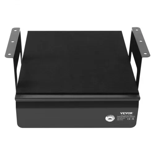 VEVOR Untertisch Schublade 365x335x185 mm, Unterbau Schreibtisch, versteckter Schreibtisch-Aufbewahrungs-Organizer, abschließbare Bleistiftschublade unter dem Tisch für Sitz-Steh-Arbeitsplätze – Bild 10