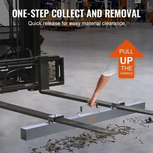 VEVOR Magnetbesen Magnetische Kehrmaschine 1830 mm, Magnetic Sweeper Magnetisch Magnet Besen Magnetbesen Magnetheber 47,6 kg Magnetkraft Magnetischer Spänesammler Bodenkehrer Kehrmaschine Werkstatt – Bild 2