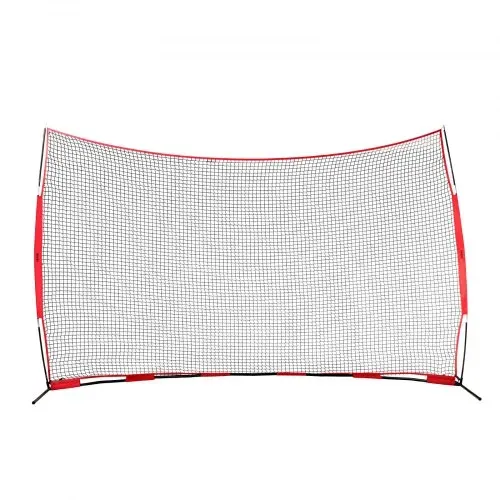 VEVOR Barrikaden-Backstop-Netz, Ballsport-Absperrnetz, 507 x 140 x 312 cm Tragbare Übungsausrüstung mit Tragetasche, Schutzschirm für Baseball, Softball, Fußball Training für den Garten – Bild 10