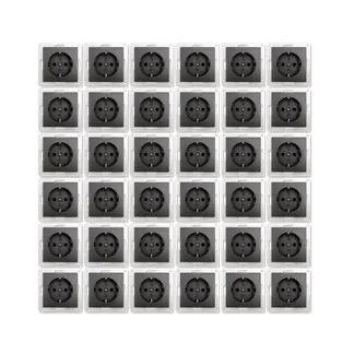 Schutzkontakt-Steckdose McPower “Flair“ 250V~/16A, Einsteckschutz, 36er-Pack Schutzkontakt-Steckdose McPower “Flair“ 250V~/16A, Einsteckschutz, 36er-Pack