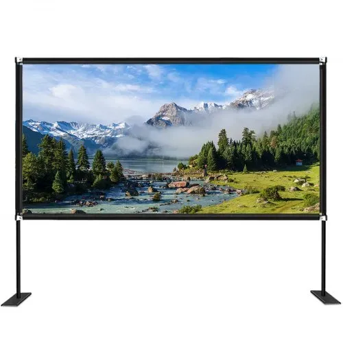 VEVOR Projektionsleinwand mit Ständer 381cm Tragbare Filmleinwand 16:9 Outdoor Indoor Beamer Leinwand 347 x 201.9cm Mobile Beamer Leinwand 160° – Bild 9