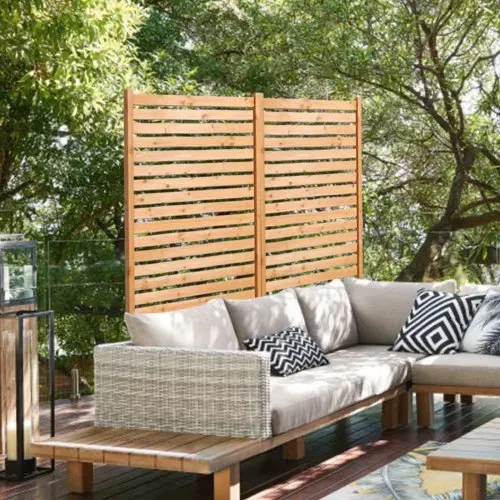 VEVOR Sichtschutz aus Holz, 91x6,3x187 cm, Raumteiler für den Außenbereich, freistehender Raumtrenner, dekorativer Trennwand für die Terrasse, Außentrennwand für Balkon, Terrasse, Rasen, Garten – Bild 7