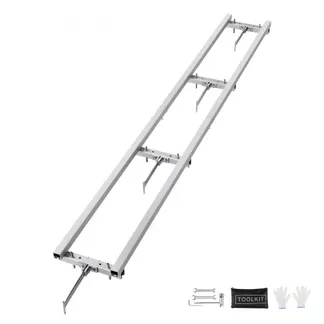 VEVOR 274 cm Führungssystem für Tragbares Sägewerk Kettensägenmühle Kettensägewerk Führungsschiene aus Aluminium- und Eisenmaterialien kompatibel mit verschiedenen Kettensägen und Kettensägenmühlen VEVOR 274 cm Führungssystem für Tragbares Sägewerk Kettensägenmühle Kettensägewerk Führungsschiene aus Aluminium- und Eisenmaterialien kompatibel mit verschiedenen Kettensägen und Kettensägenmühlen