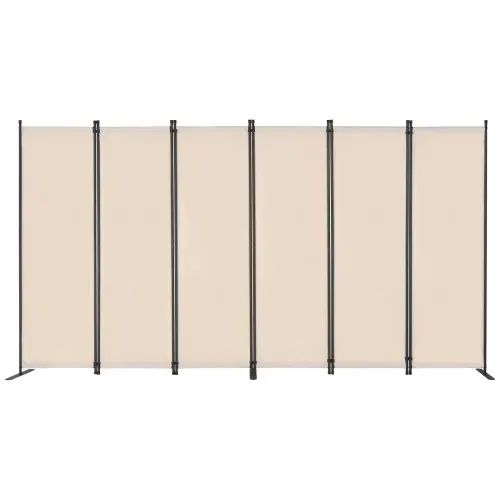 VEVOR Raumteiler 6 Paneele Paravent 3110 x 1805 x 450 mm, faltbarer Sichtschutz & tragbarer Trennwandteiler zur Raumtrennung, freistehende Raumteiler für Büro Schlafzimmer Arbeitszimmer, Beige – Bild 10