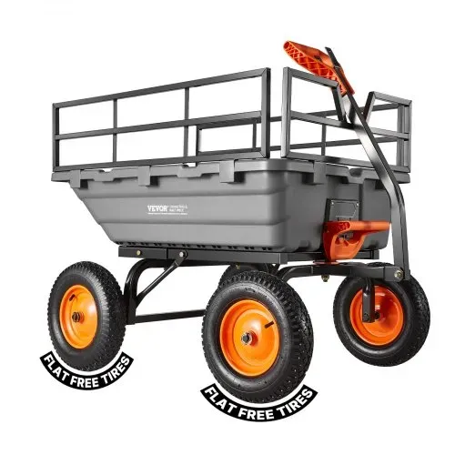 VEVOR Gartenwagen 680 kg, Transportwagen mit Kippfunktion, Handwagen mit 2-in-1-Kippgriff, Transportkarre, Handkarre, Bollerwagen, Bastelwagen, Kippwagen für Pflanzen, Erde & Erntegut VEVOR Gartenwagen 680 kg, Transportwagen mit Kippfunktion, Handwagen mit 2-in-1-Kippgriff, Transportkarre, Handkarre, Bollerwagen, Bastelwagen, Kippwagen für Pflanzen, Erde & Erntegut