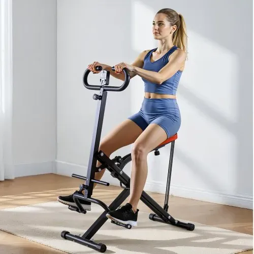 VEVOR Kniebeugenmaschine für tiefe Kniebeugen, zusammenklappbares Trainingsgerät, Gesäßtrainer mit 5-stufig verstellbarem Sitz, Heimtrainingsgerät für Gesäß & Beine, Glute Machine Schwarz – Bild 7