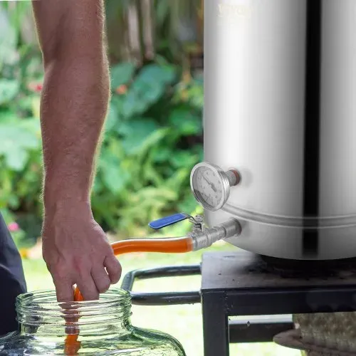 VEVOR Braukessel Bierbrauanlage Heimbrauanlage 60,57 L Thermometer Gärtopf – Bild 7