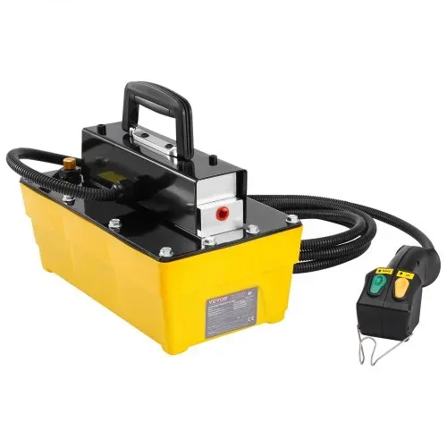 VEVOR 10.000 PSI Lufthydraulikpumpe, 2,3 L Behälter, NPT 3/8 Zoll Auslass, NPT 1/4 Zoll Einlass, Kunststoff-Lufthydraulikpumpe mit Fernbedienung, für Automobilrahmenmaschinen & Hydraulikpressen – Bild 10