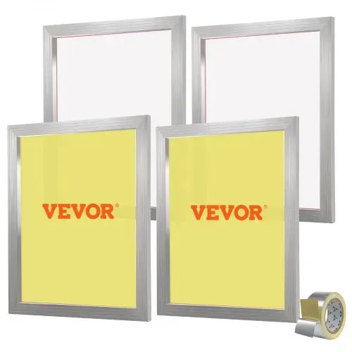 VEVOR 4 Stk. Aluminiumlegierung Siebrahmen Siebdruckpresse 50,8 x 61 cm, Siebdruckmaschine Zubehör 355 Mesh, Säureresistenz & nicht Verformbar für Kissenbezügen, Stoffen, Papier, Kopierpapier usw. VEVOR 4 Stk. Aluminiumlegierung Siebrahmen Siebdruckpresse 50,8 x 61 cm, Siebdruckmaschine Zubehör 355 Mesh, Säureresistenz & nicht Verformbar für Kissenbezügen, Stoffen, Papier, Kopierpapier usw.