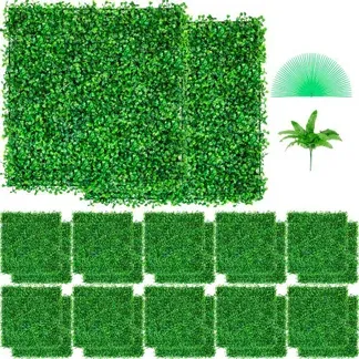 VEVOR Künstliche Pflanzenwand 24 Stk. 10 x 10 Zoll, Sichtschutz Hecke Künstlich Grün, Künstliche Buchsbaumplatte PE, Sichtschutz Kunstpflanzen 25 x 25 cm Sichtschutzhecke Wanddekoration Pflanzenwand VEVOR Künstliche Pflanzenwand 24 Stk. 10 x 10 Zoll, Sichtschutz Hecke Künstlich Grün, Künstliche Buchsbaumplatte PE, Sichtschutz Kunstpflanzen 25 x 25 cm Sichtschutzhecke Wanddekoration Pflanzenwand