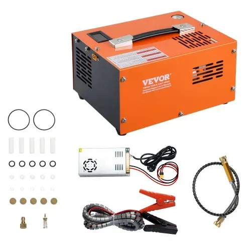 VEVOR PCP Kompressor 30Mpa/4500 PSI Luftkompressor 0,5L Tragbarer PCP DC12V & AC115V Kompressor 25min Einschaltdauer Luftpump Hochleistungskonverter Hochdruckpumpe Airgun Gewehr – Bild 8