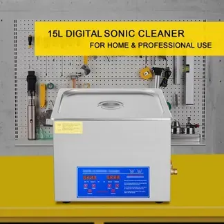 VEVOR 15L Ultraschallreinigungsgerät mit Heizung 360W Ultraschallreiniger aus Edelstahl Ultraschallbad Ultraschall Reinigungsgerät für Brillen Schmuck Zahnprothesen Münzen usw. VEVOR 15L Ultraschallreinigungsgerät mit Heizung 360W Ultraschallreiniger aus Edelstahl Ultraschallbad Ultraschall Reinigungsgerät für Brillen Schmuck Zahnprothesen Münzen usw.