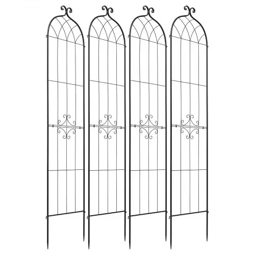 VEVOR Rankgitter, 220x52,5cm 4er-Pack, Metall Rankhilfe mit Pulverbeschichteter Oberfläche & Verriegelungsmechanismus, Kletterhilfe, Garten Spalier, Pflanzengitter für Blumen, Gemüse & Rosen – Bild 8