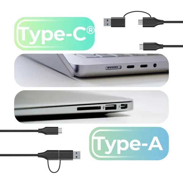 ICY BOX IB-201T-CU31, ext. 2.5" SATA Gehäuse, USB 3.2 Gen 2 bis zu 10 Gbit/s, Werkzeuglos, Kunststoff, schwarz – Bild 4
