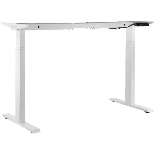 VEVOR Schreibtisch Gestell mit Doppelmotor, einstellbare Höhe 70-117 cm und Länge 110-178 cm, elektrisch verstellbares Tischgestell, ergonomische DIY-Arbeitsplatzbasis (nur weißer Rahmen) – Bild 8