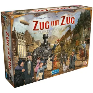 Zug um Zug Legacy: Legenden des Westens, Brettspiel Zug um Zug Legacy: Legenden des Westens, Brettspiel