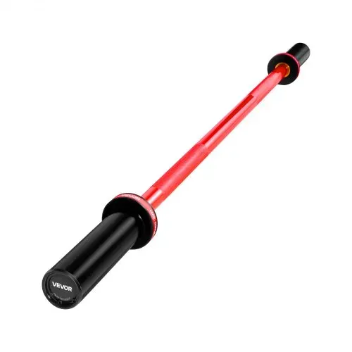 VEVOR Langhantelstange Zugstange 120 cm mit geriffeltem Griff für Krafttraining Gewichtheben Kniebeugen Kreuzheben Bankdrücken, Hantelstange passend für 50 mm Hantelscheiben mit 227 kg Tragkraft – Bild 8
