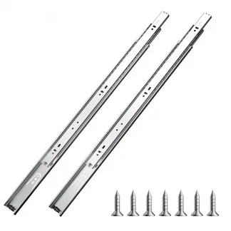 VEVOR Schubladenführungen 55 cm 10 Paar ausziehbare Schubladenschienen mit Kugellager, 45 kg Tragkraft, robuste seitlich montierte Kommodenschubladenführungen, Schubladenschienen für den DIY-Ersatz VEVOR Schubladenführungen 55 cm 10 Paar ausziehbare Schubladenschienen mit Kugellager, 45 kg Tragkraft, robuste seitlich montierte Kommodenschubladenführungen, Schubladenschienen für den DIY-Ersatz