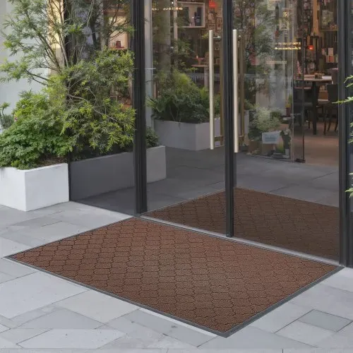 VEVOR Fußmatte für die Vordertür, 1194 x 889 mm, gewerbliche Bodenmatte für drinnen und draußen, moderner, stilvoller Teppich mit TPE-Rückseite, strapazierfähiger, waschbarer Eingangsteppich für Flur, Balkon, Garage, Braun VEVOR Fußmatte für die Vordertür, 1194 x 889 mm, gewerbliche Bodenmatte für drinnen und draußen, moderner, stilvoller Teppich mit TPE-Rückseite, strapazierfähiger, waschbarer Eingangsteppich für Flur, Balkon, Garage, Braun