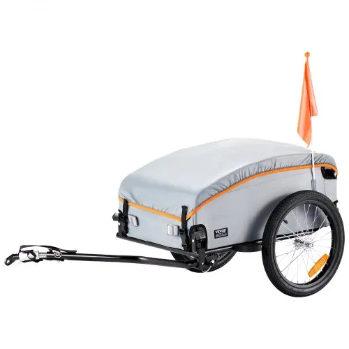 VEVOR Fahrradanhänger 45 kg, Lastenanhänger 1350 x 630 x 525 mm, Transportanhänger, faltbarer Fahrrad Lastenanhänger kompakter Stauraum mit Universalkupplung, zum Einkaufen, Campen & Picknicken VEVOR Fahrradanhänger 45 kg, Lastenanhänger 1350 x 630 x 525 mm, Transportanhänger, faltbarer Fahrrad Lastenanhänger kompakter Stauraum mit Universalkupplung, zum Einkaufen, Campen & Picknicken